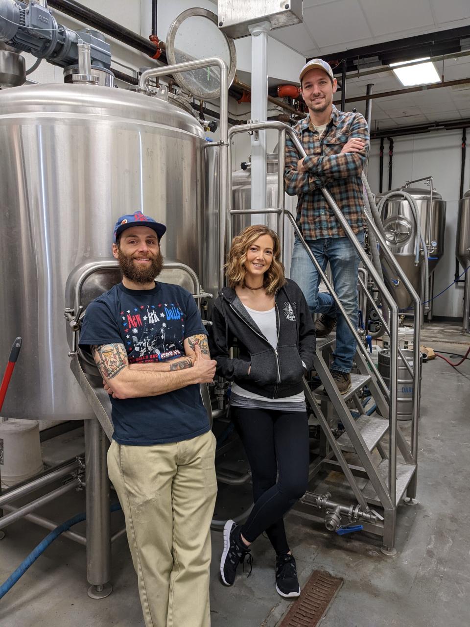 The owners of Wild Air Beerworks, set to open this summer (left to right: Nick Jiorle, Dani Roling, Bert Roling).