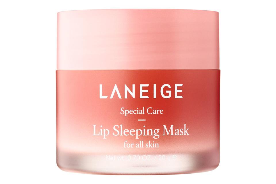 <p><a rel="nofollow noopener" href="https://www.amazon.co.uk/Laneige-Sleeping-Mask-Skin-Type/dp/B00XKWMDJG" target="_blank" data-ylk="slk:buy now;elm:context_link;itc:0;sec:content-canvas" class="link ">buy now</a><br></p><p>"Hopping on the Laneige Lip Sleeping Mask train. It's pricey but it literally lasts forever, plus it absolutely saved my lips. I would have peeled, cracked lips all the time, no matter what I did. I tried drinking more water, I've spent so much money on balms and salves. This is the only one that really helped," says Reddit user <a rel="nofollow noopener" href="https://www.reddit.com/user/stop-rightmeow" target="_blank" data-ylk="slk:stop-rightmeow;elm:context_link;itc:0;sec:content-canvas" class="link ">stop-rightmeow</a>.</p>