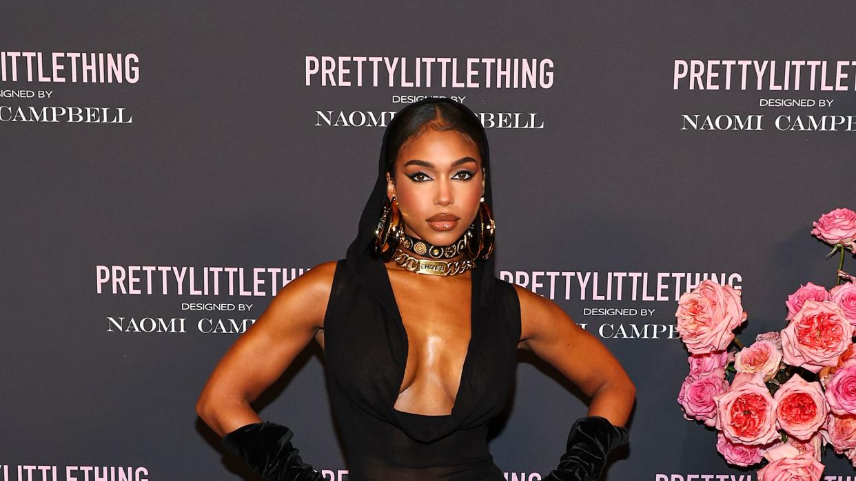 new york, new york september 05 lori harvey attends the prettylittlething x naomi campbell runway show at cipriani 25 broadway on september 05, 2023 in new york city photo by jamie mccarthygetty images