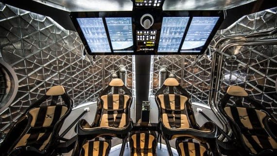 The touchscreen controls in the cockpit of the future (SpaceX)