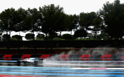 Lance Stroll of Canada driving the (18) Williams Martini Racing FW41 Mercedes on track during final practice for the Formula One Grand Prix of France at Circuit Paul Ricard on June 23, 2018 in Le Castellet, France - Credit: GETTY IMAGES