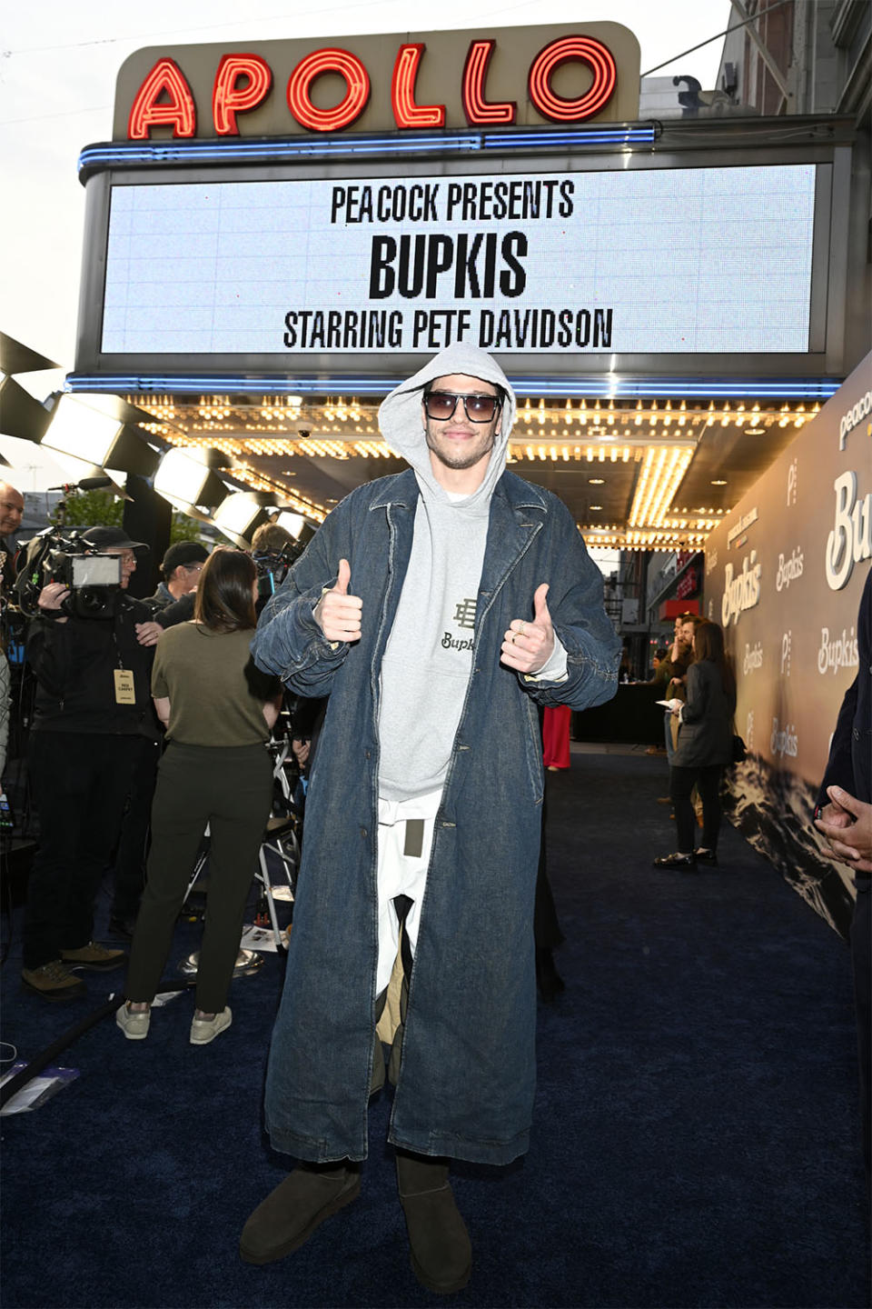 Pete Davidson at the Bupkis Premiere Event, Apollo Theater on April 27, 2023.