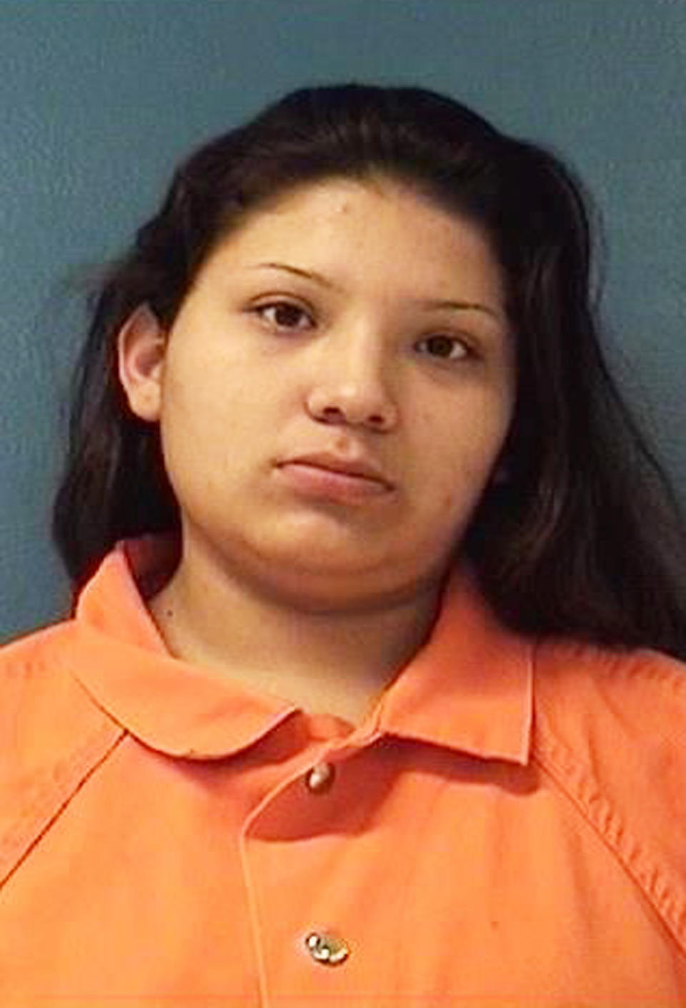 This Saturday, Dec. 8, 2018 booking photo providing by McKinley County Adult Detention Center shows Shayanne Nelson. Nelson's 8-month-old girl is fighting for her life after police say her 3-year-old brother accidentally shot her in the face Saturday in a Gallup, N.M., motel room while Nelson and her boyfriend Tyrell Bitsilly were in a shower. Nelson and Bitsilly face child abuse charges. (McKinley County Adult Detention Center via AP)