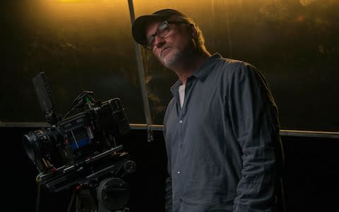 David Fincher directs on the set of Mindhunter - Credit: Merrick Morton/Netflix