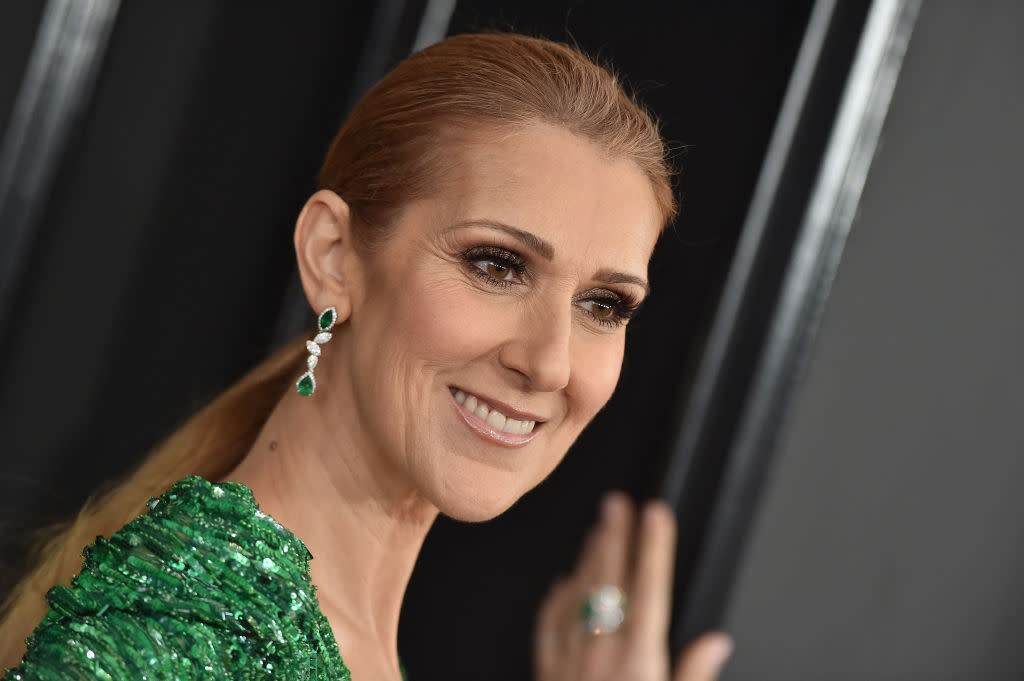 Céline Dion’s outfit is a literal tribute to “My Heart Will Go On”