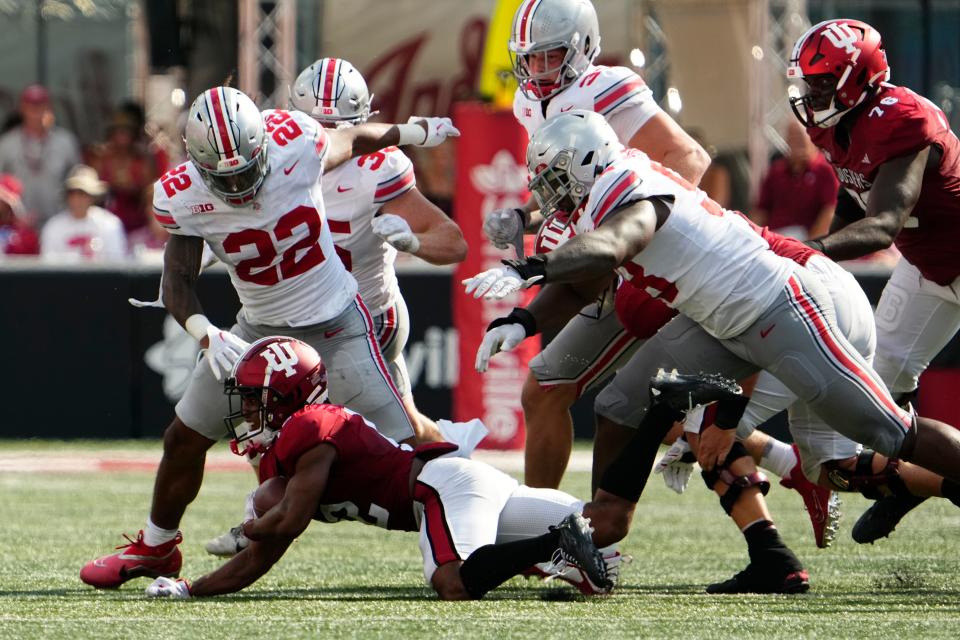 The Ohio State defense gave up just 153 yards in Saturday's 23-3 win over Indiana.