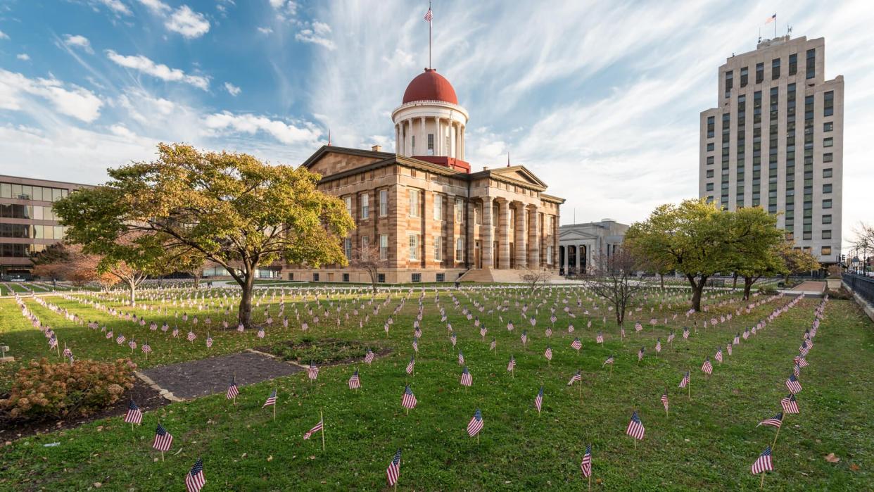 Old State Capitol in Springfield, Illinois - Image.