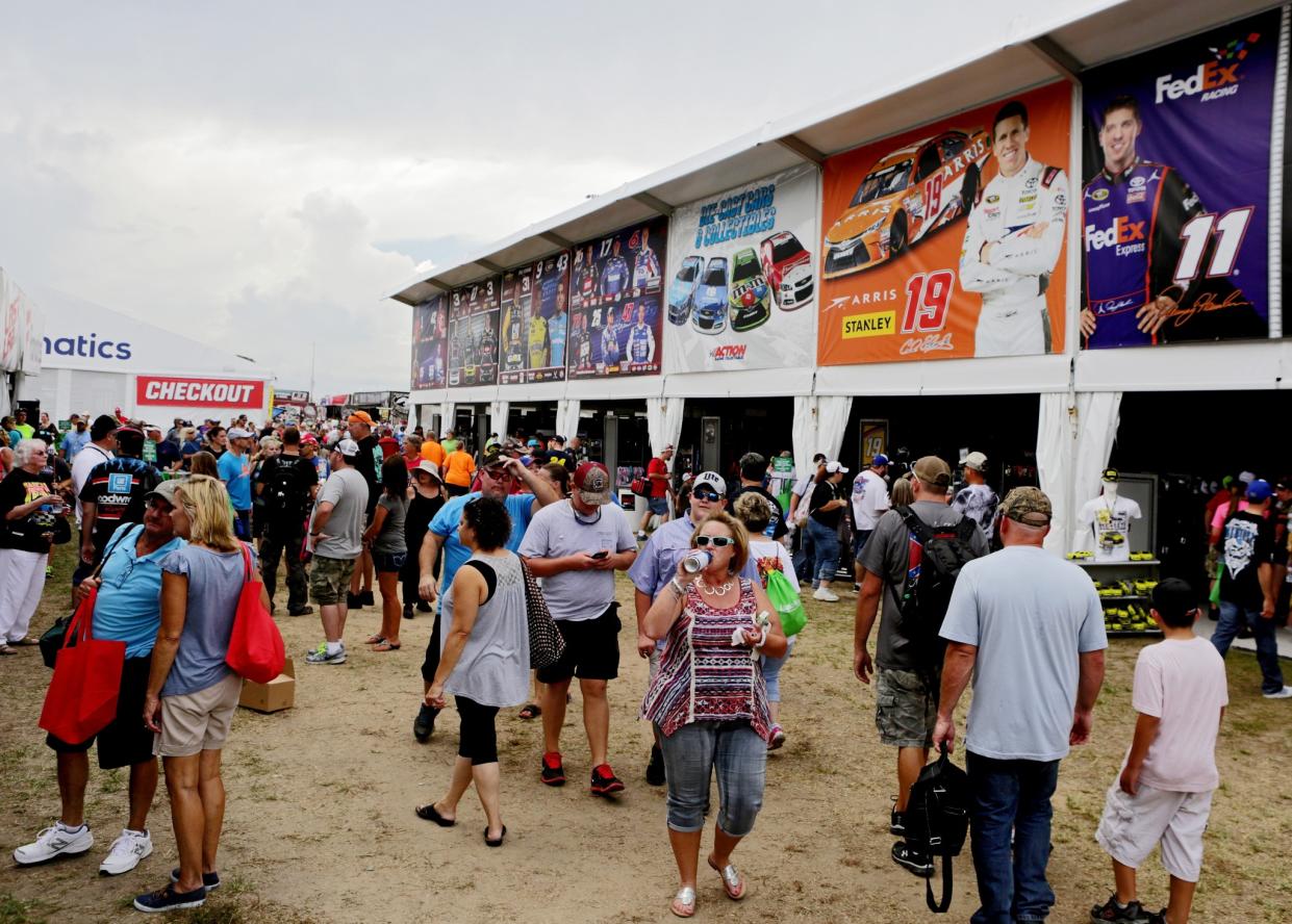 NASCAR fans haven’t unanimously endorsed Fanatics’ move to a souvenir tent. (Getty)