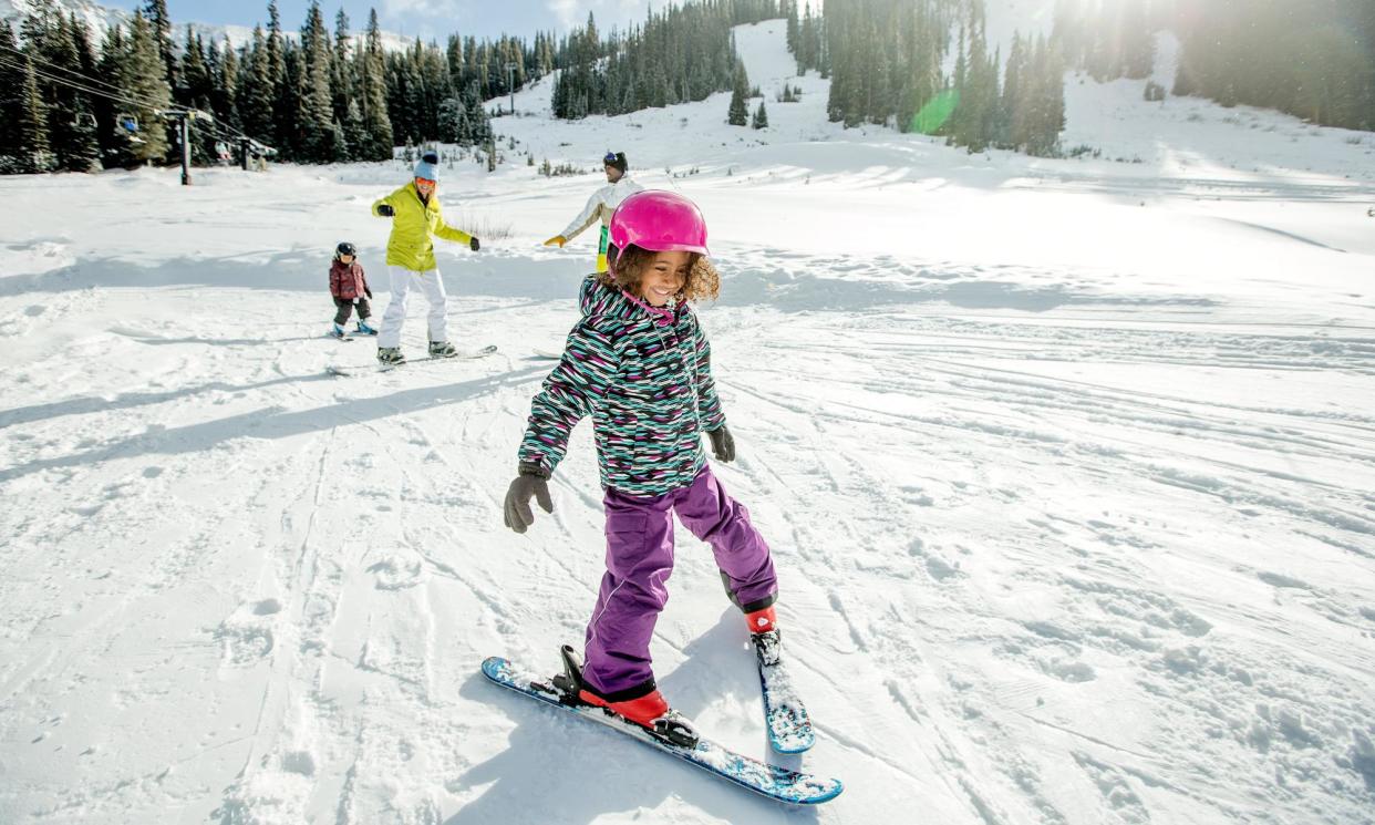 <span>Family fun on the slopes.</span><span>Photograph: Daniel Milchev/Getty Images</span>