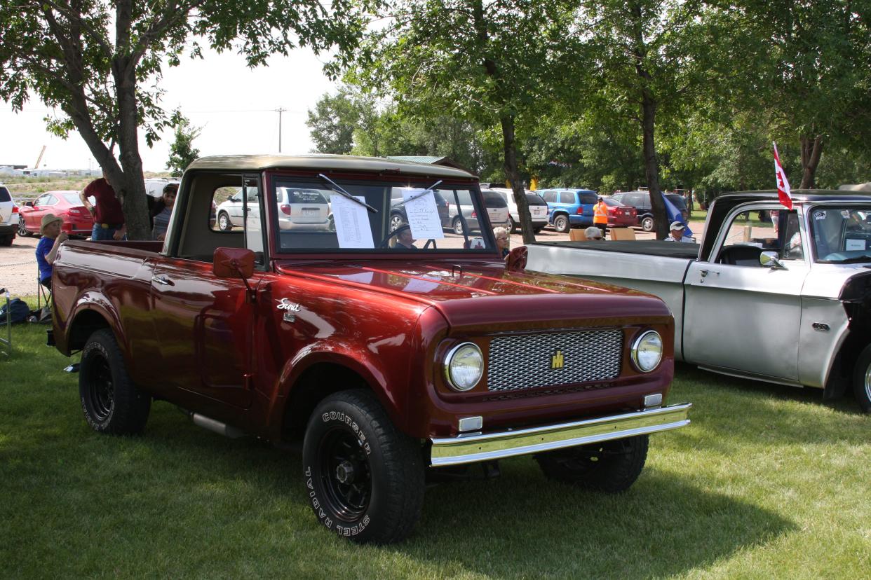 Red 1963 International Scout 80