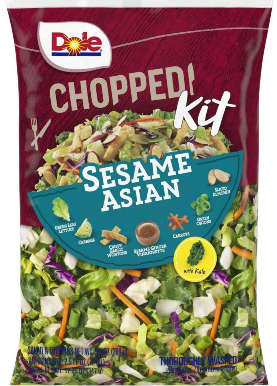 Dole recalls packages of its Sesame Asian Chopped Salad Kits (Dole)