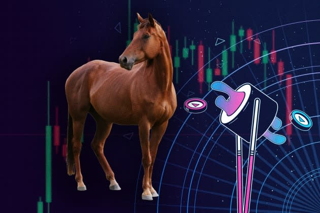 crypto-horse.jpg crypto-horse - Credit: Images in composite by Adobe Stock; Sushiswap