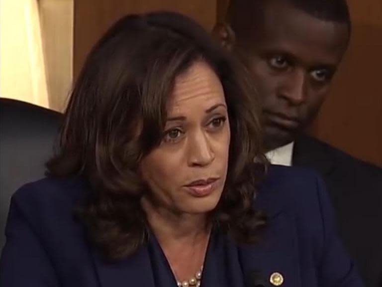 Kamala Harris: The senator's tense clash with Brett Kavanaugh over Mueller investigation