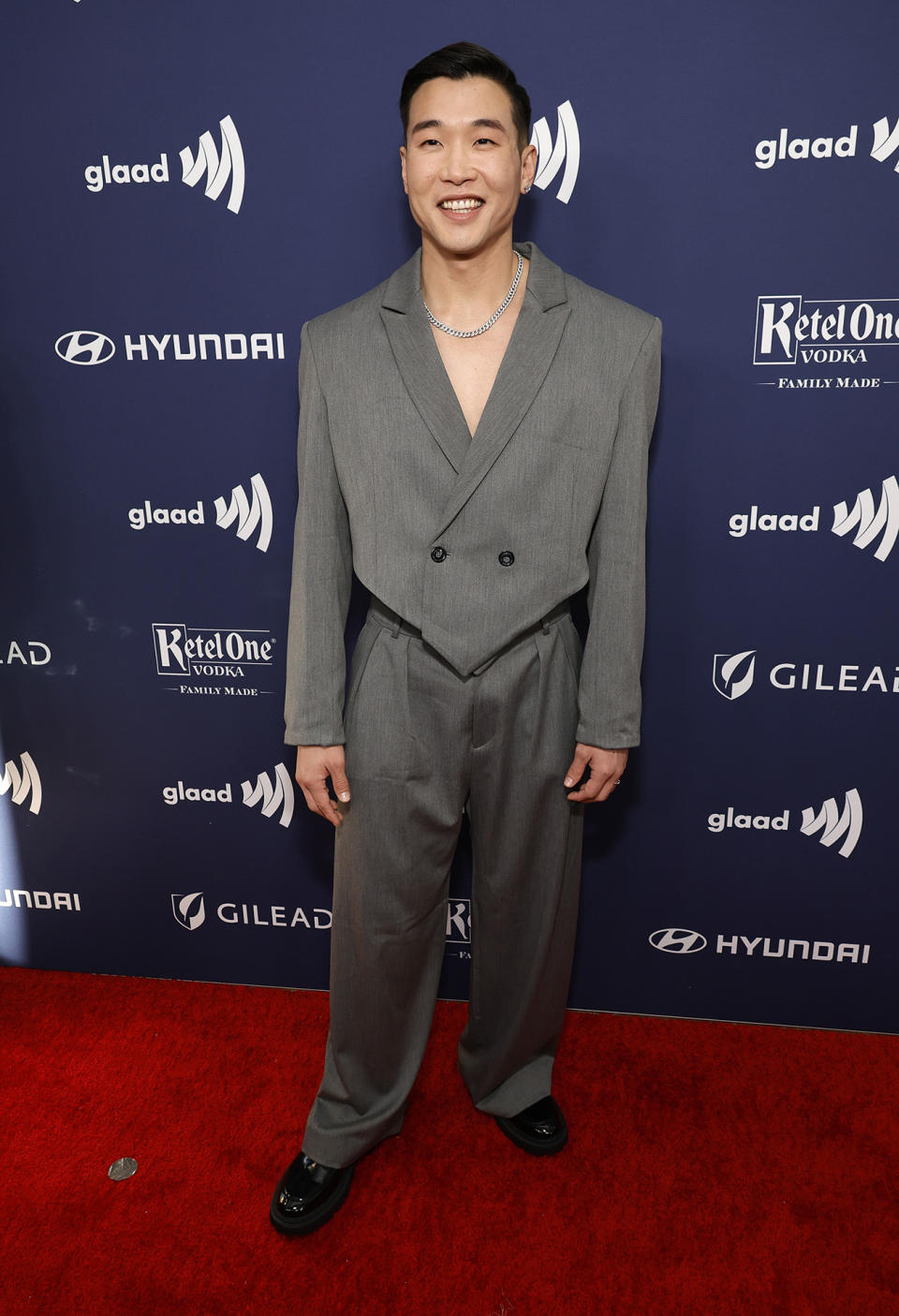 <p>BEVERLY HILLS, CALIFORNIA – MARCH 30: Joel Kim Booster attends the GLAAD Media Awards at The Beverly Hilton on March 30, 2023 in Beverly Hills, California. (Photo by Frazer Harrison/Getty Images for GLAAD)</p>