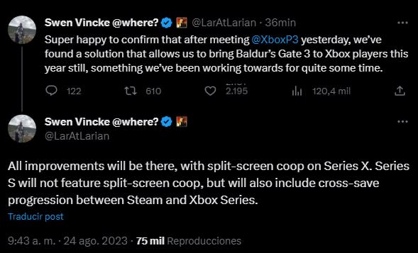 Baldur's Gate 3 Confirmed For Xbox In 2023, Series S Version