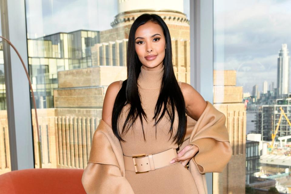 British GQ Christmas Lunch Hosted By Adam Baidawi: Maya Jama attends the British GQ Christmas Lunch hosted by Adam Baidawi to celebrate the launch of the BMW XM at JOIA on December 7, 2022 in London, England. (Dave Benett)