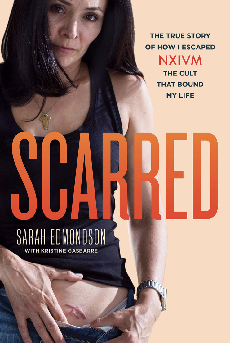 Former Nxivm member Sarah Edmondson has written a book called Scarred about her time in the cult. (Screenshot: Amazon)