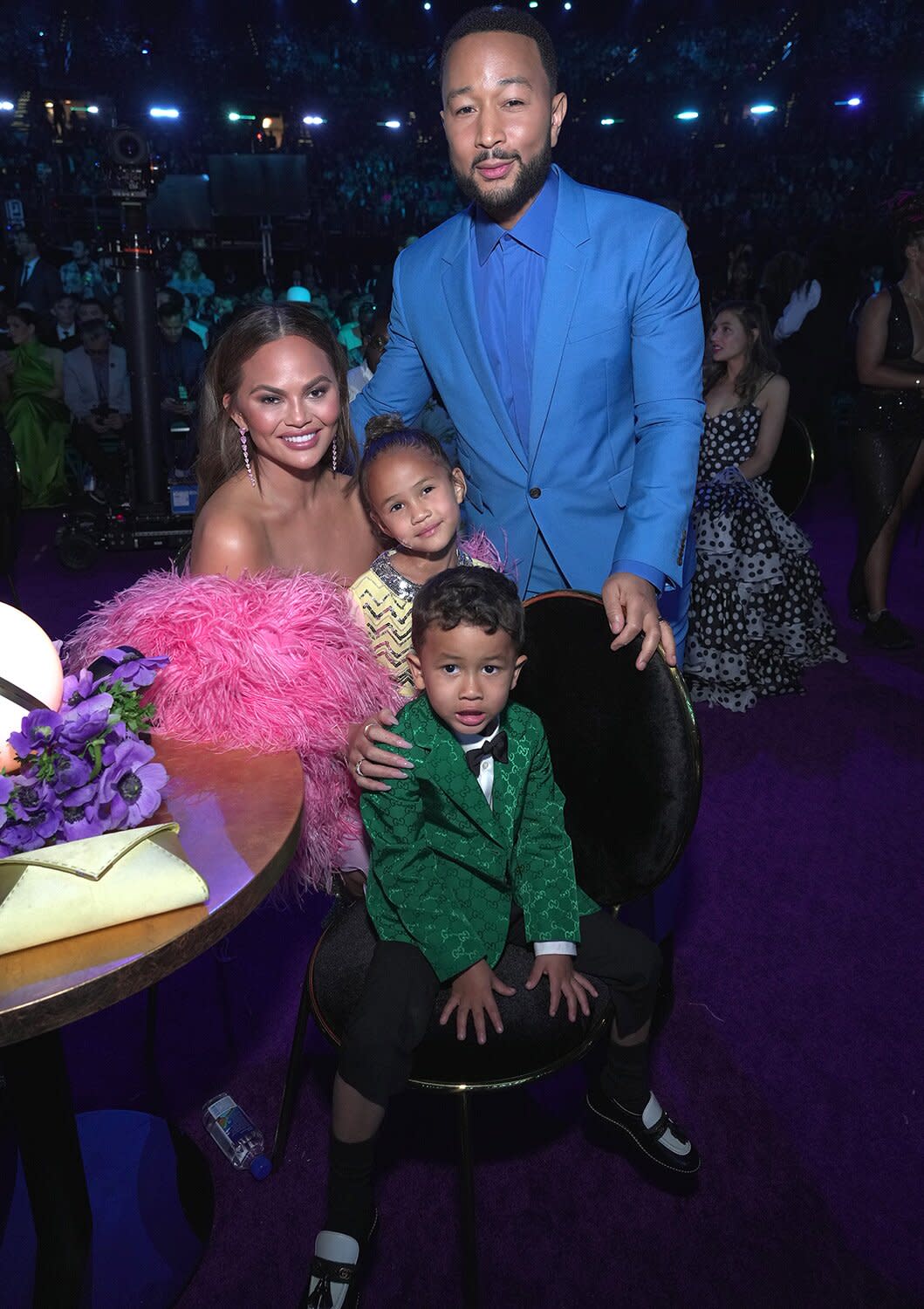 Chrissy Teigen, John Legend, Luna, Miles