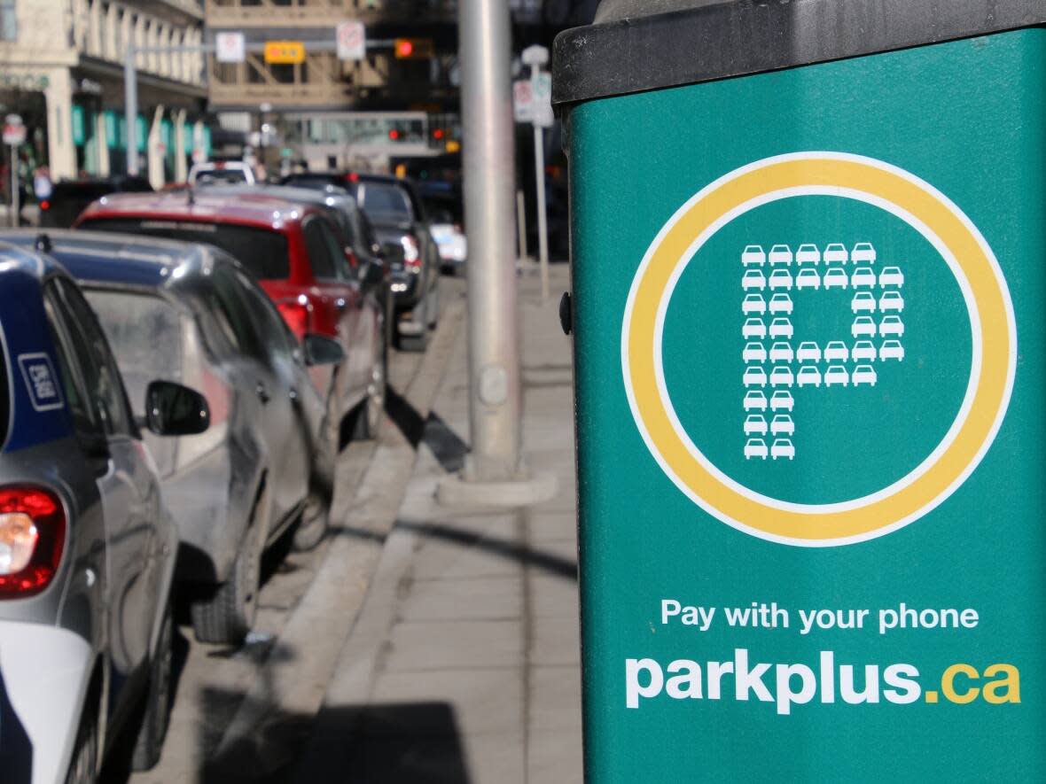 At an average of $366, Calgary is the most expensive city in Canada for monthly parking rates, according to a recent report.  (CBC - image credit)