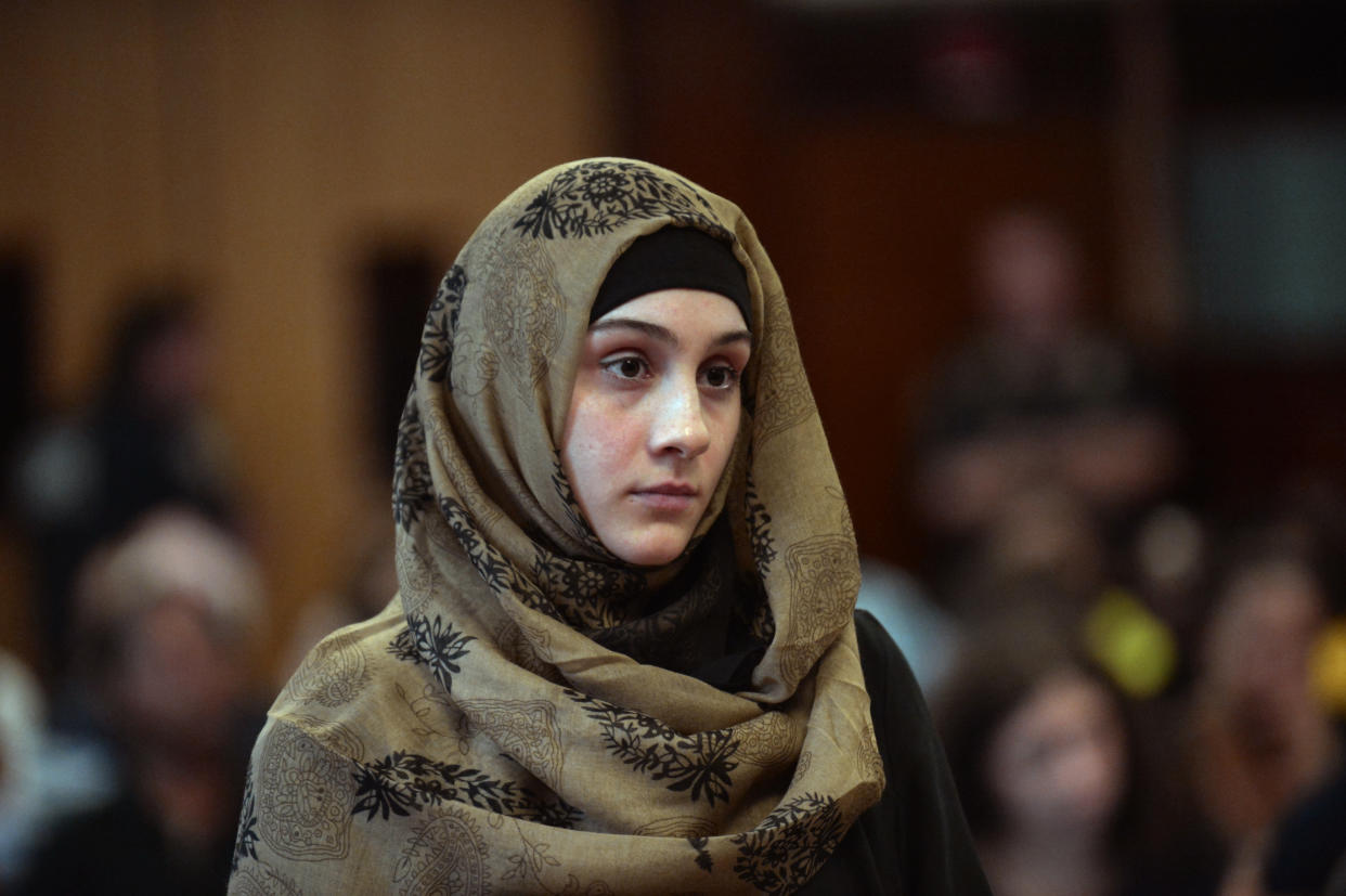 Ailina Tsarnaeva durante el juicio (AP)