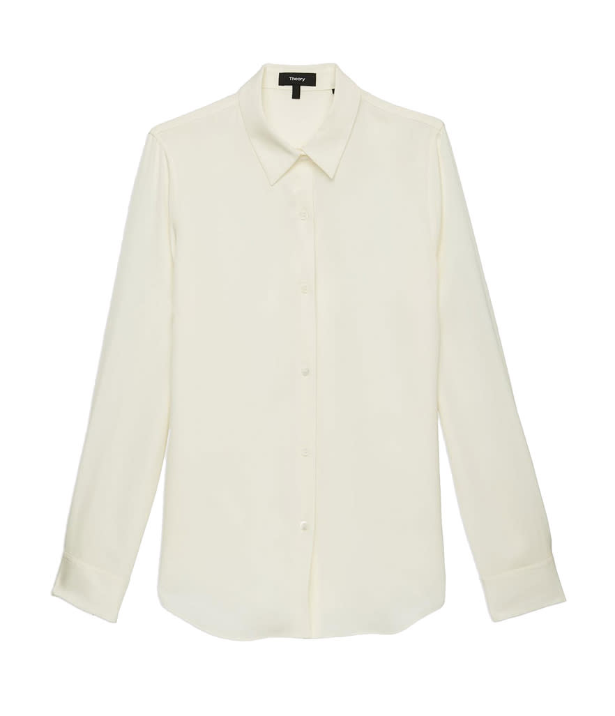 Theory Silk Classic Shirt