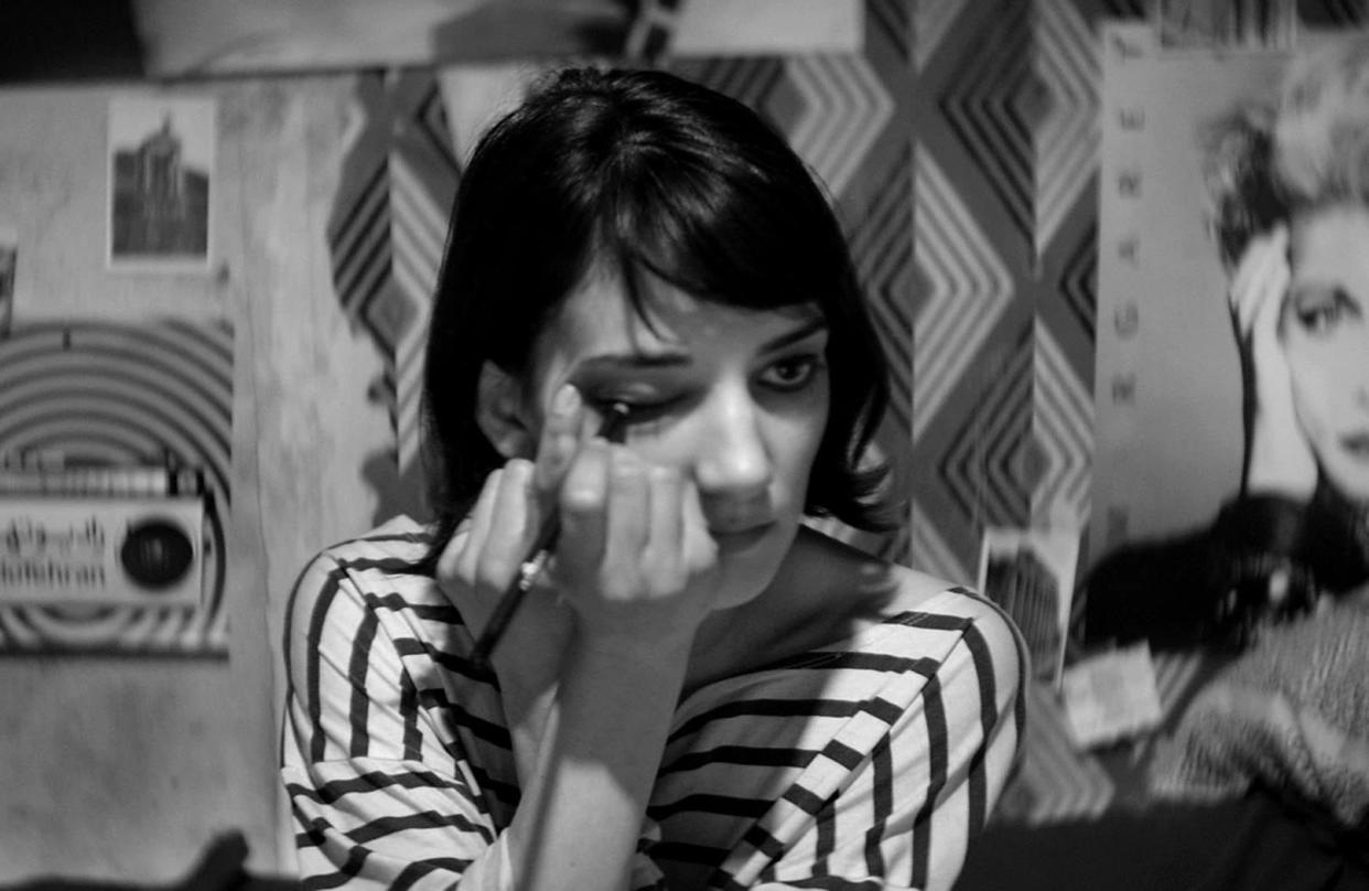 Sheila Vand is a cool skateboarding Iranian vampire in "A Girl Walks Home Alone at Night."