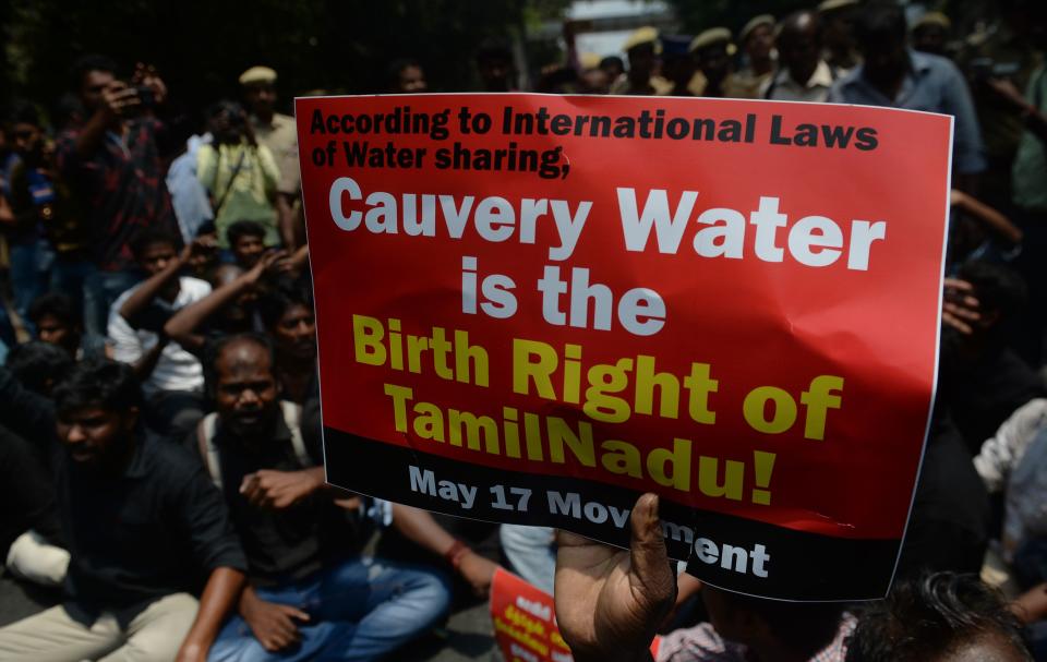 IEl río ha sido motivo de conflicto entre varios estados de la India por el uso del agua, (Foto:ARUN SANKAR/AFP/Getty Images)