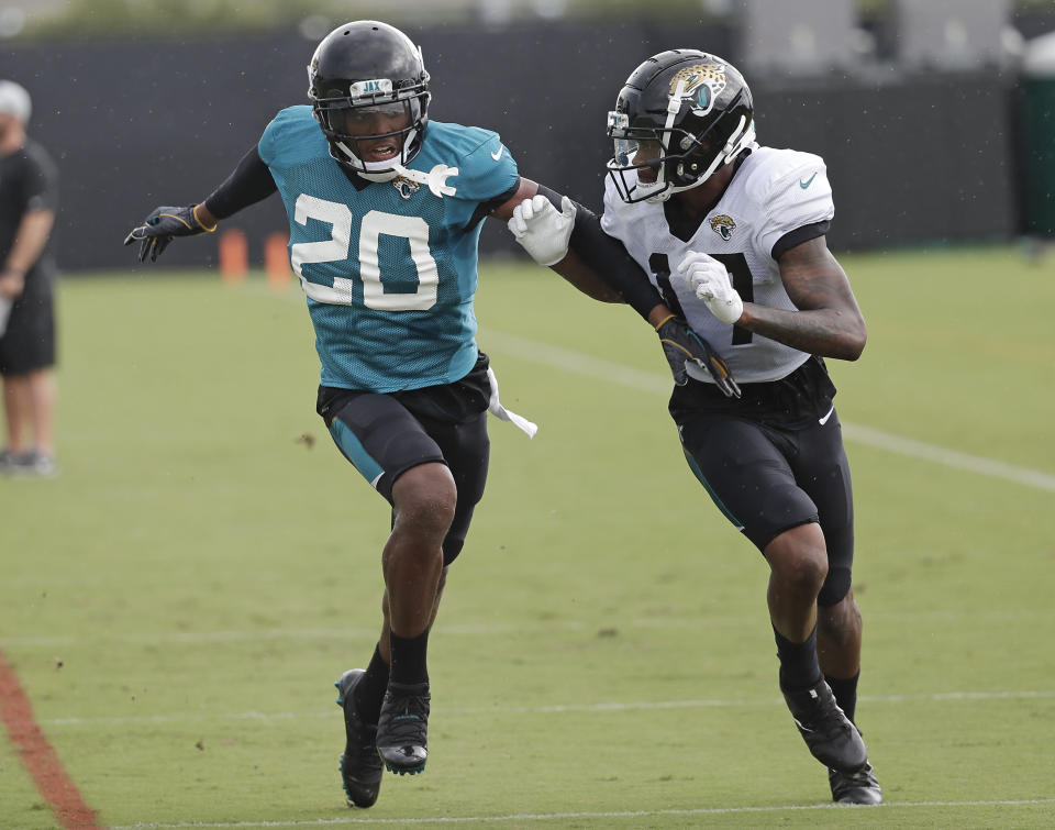 No holding back: Jaguars All-Pro cornerback Jalen Ramsey had some choice words for several NFL quarterbacks in a GQ magazine interview. (AP)