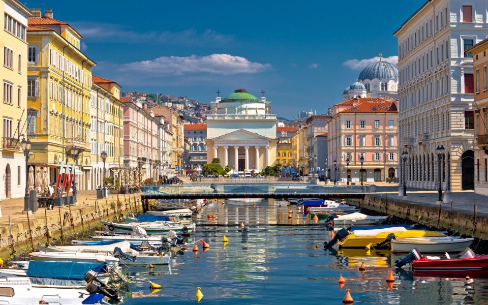 The Grand Canal in the heart of Trieste