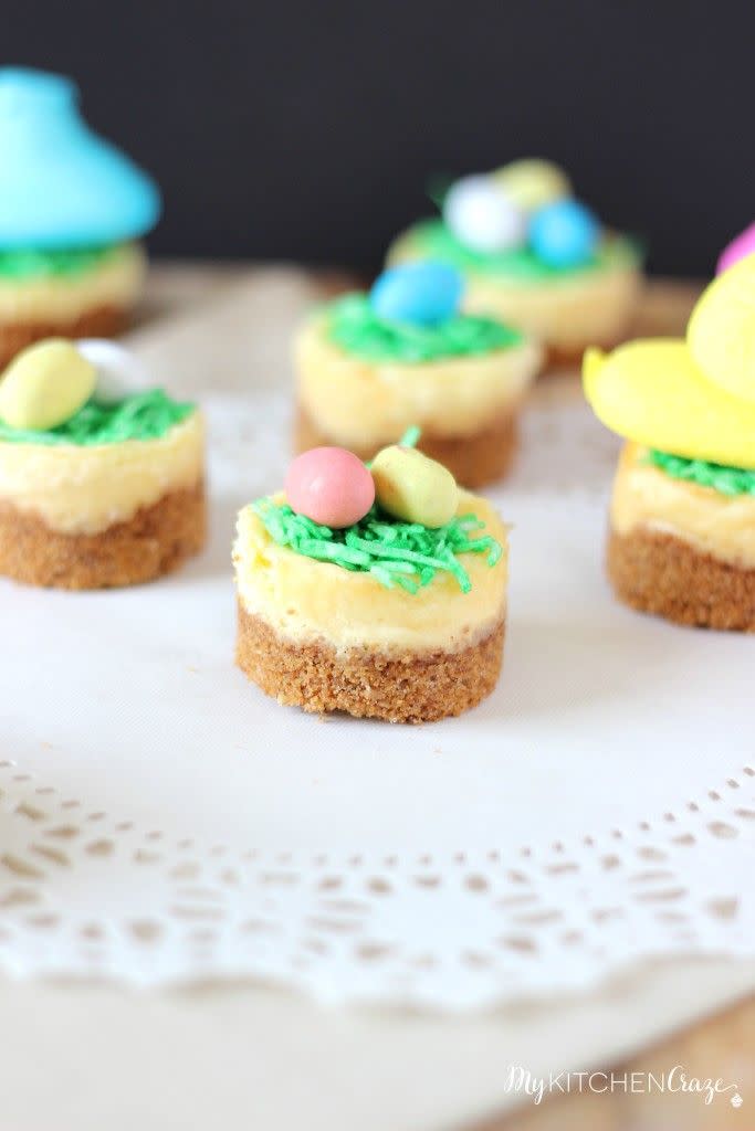 Mini Easter Cheesecakes