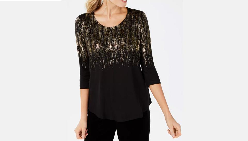 This versatile top will look great with both slacks and jeans.