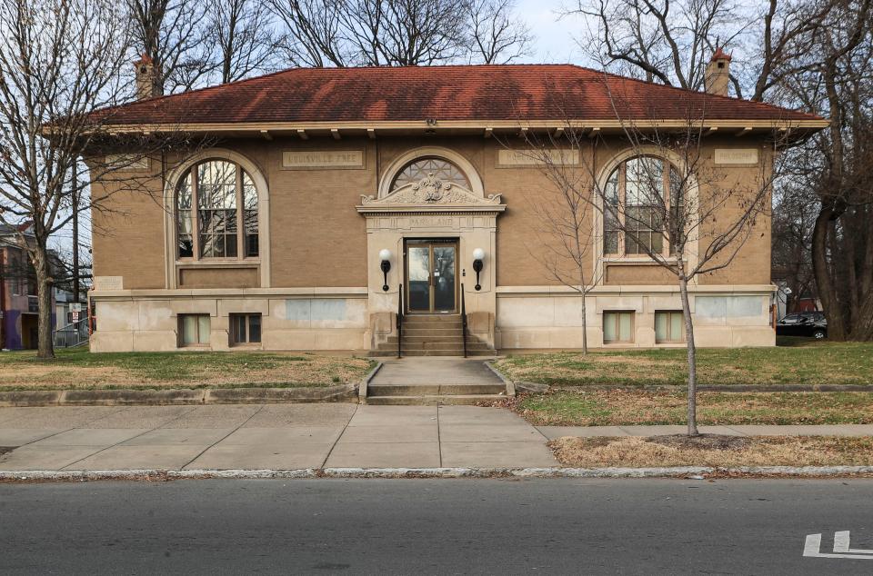 The old Parkland library on Virginia near 28th Street in West Louisville.