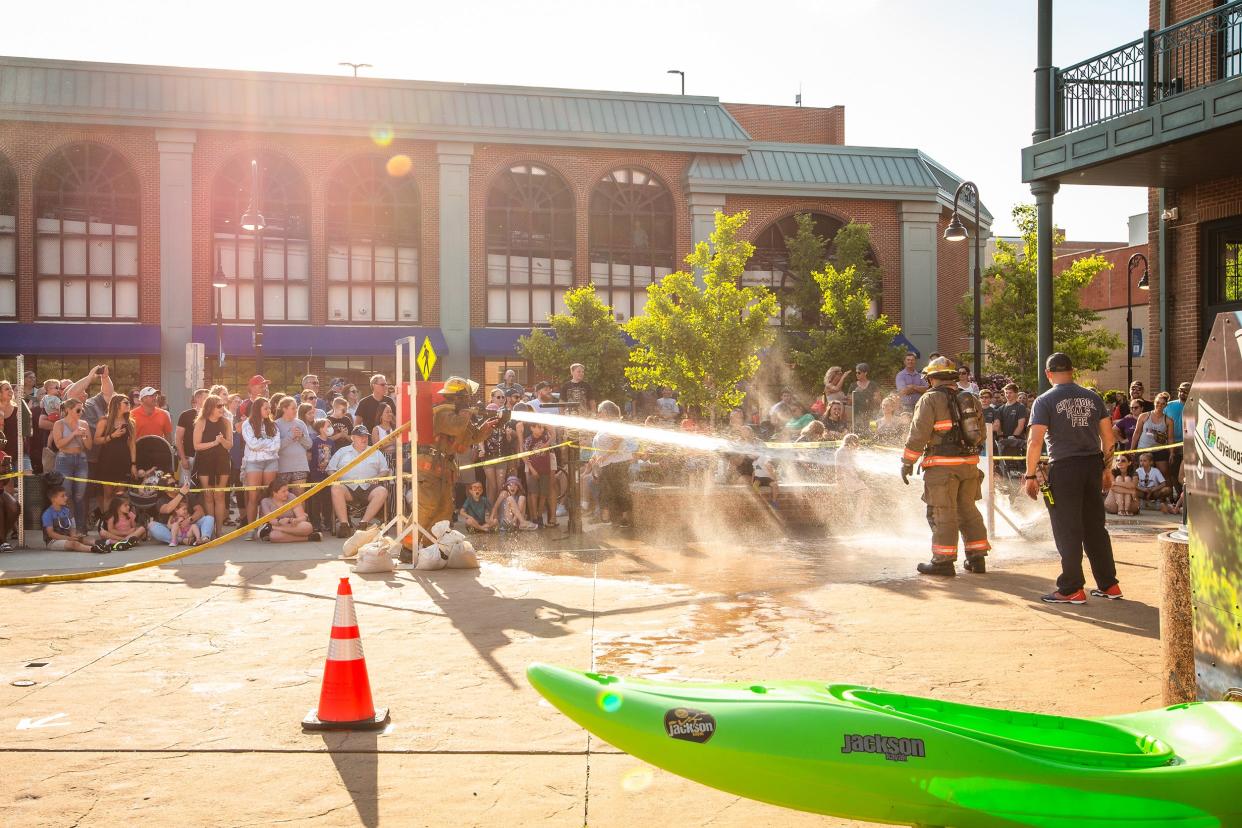 Eleven fire departments are expected to participate in this year's "Smoke on the Water" in downtown Cuyahoga Falls on June 2.