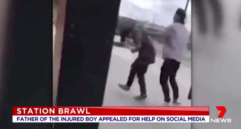 It’s believed the same attacker was filmed bashing another underage child only an hour earlier. Source: 7 News