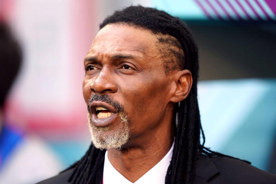 Cameroon boss Rigobert Song said his decision to drop goalkeeper Andre Onana was the right call (Mike Egerton/PA) (PA Wire)