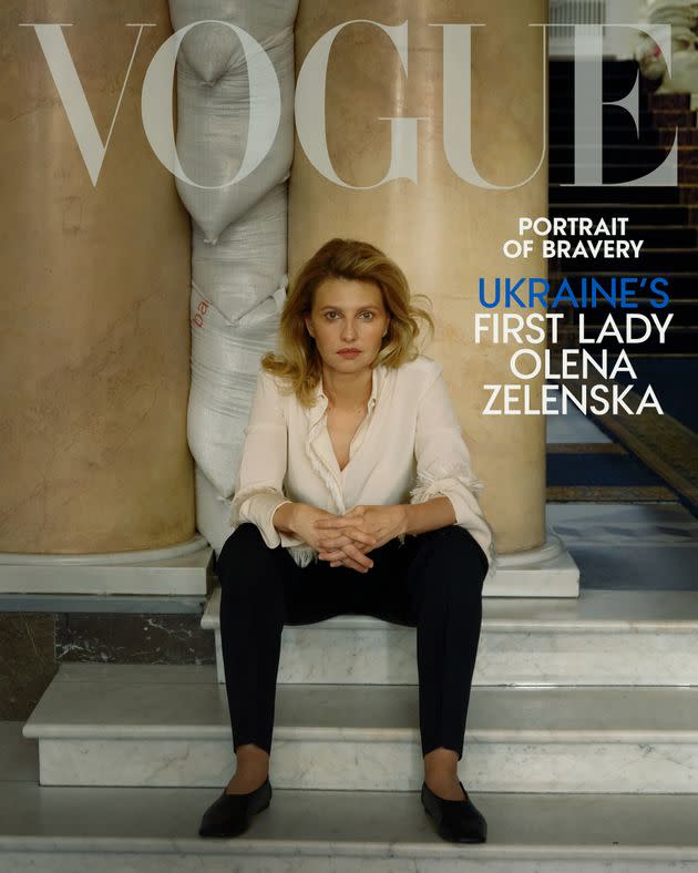 Ukraine’s First Lady Olena Zelenska in Vogue. (Photo: Annie Leibovitz/Vogue)