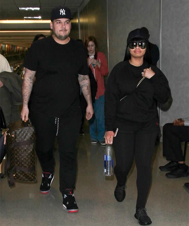 Rob Kardashian and Blac Chyna. Photo: Getty