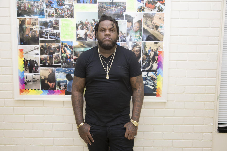 Fat Trel Wearing Black Shirt And Jewelry 