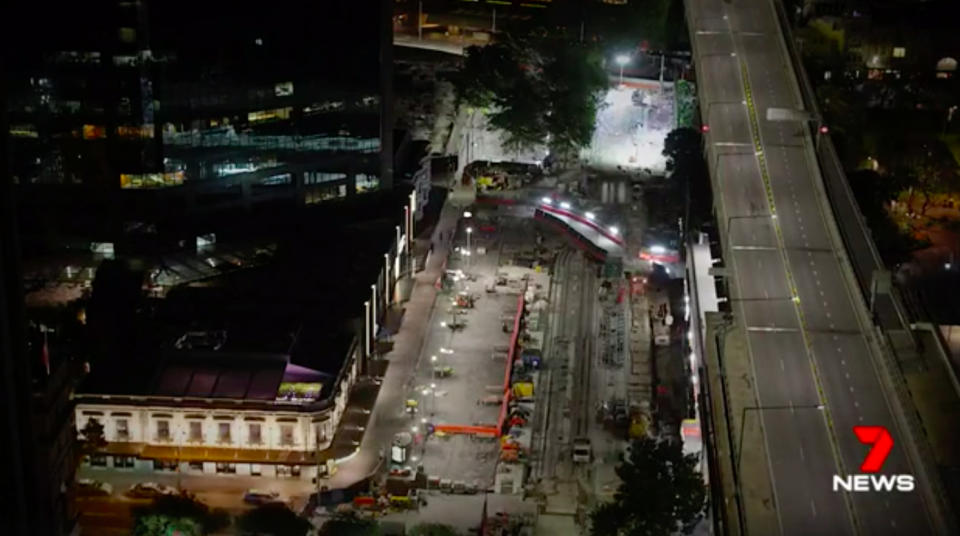 Barriers are gradually being removed from around the Sydney CBD and Circular Quay, with all barriers expected to be gone by Christmas. Source: 7 News