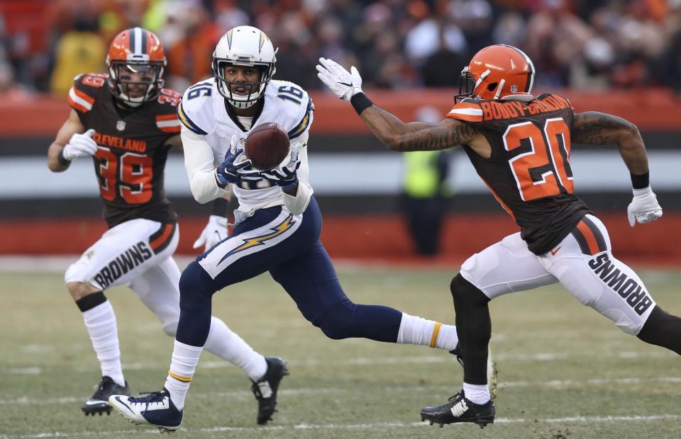 San Diego Chargers wide receiver Tyrell Williams is being overlooked in early fantasy drafts. (AP Photo/Aaron Josefczyk)