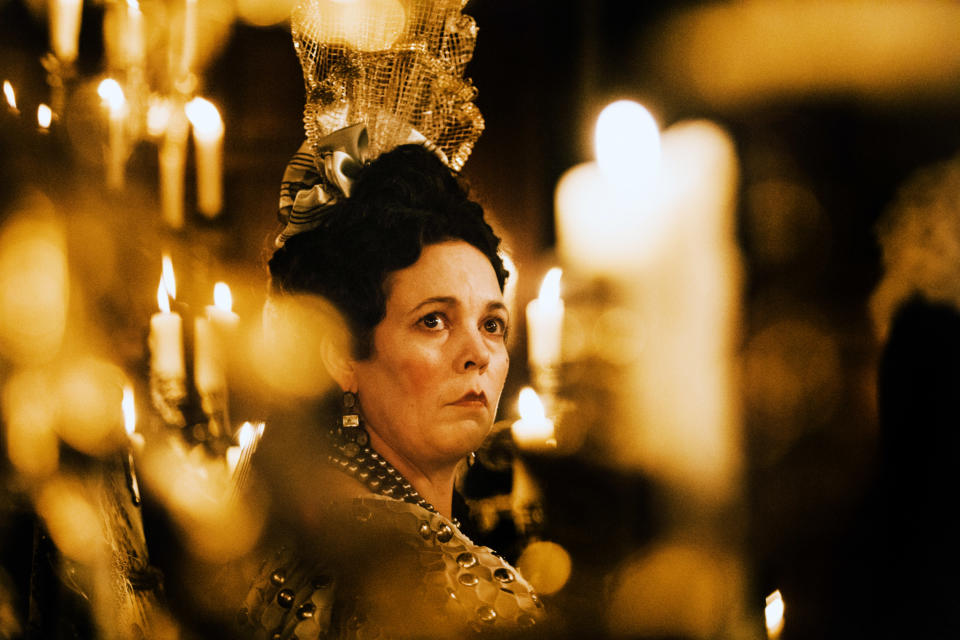 Olivia Colman in <em>The Favourite</em>. (Photo: Atsushi Nishijima/Fox Searchlight Pictures/ Everett Collection)