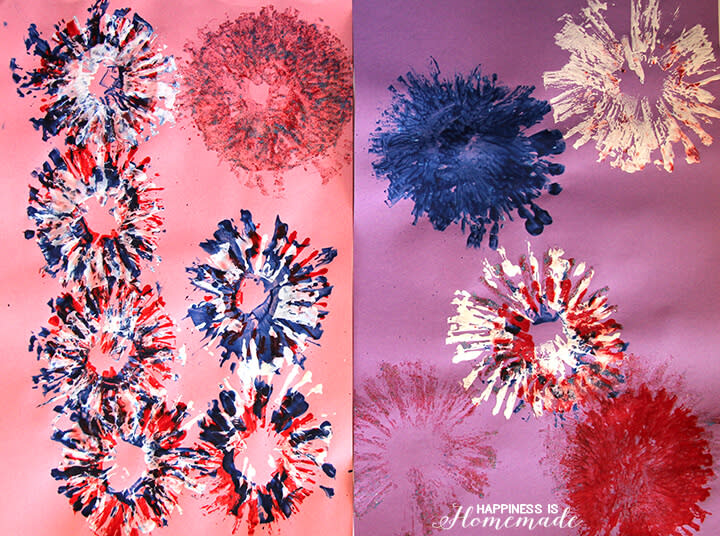 Fireworks painting