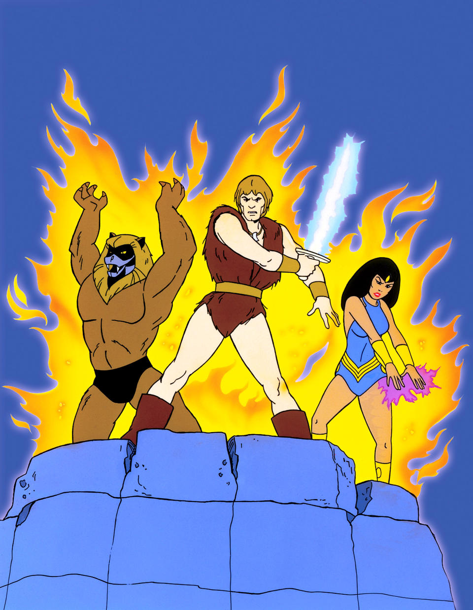 Thundarr wields his sun sword in <em>Thundarr the Barbarian</em>, one of many Saturday morning cartoons that Buzz Dixon worked on. (Photo: Ruby-Spears/courtesy: Everett Collection)