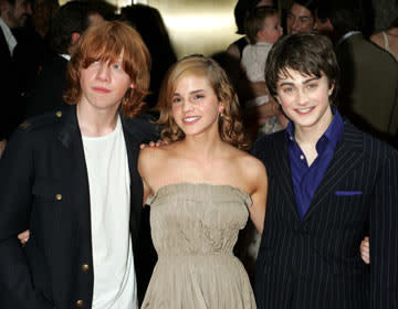 Rupert Grint , Emma Watson and Daniel Radcliffe at the New York premiere of Warner Brothers' Harry Potter and the Prisoner of Azkaban