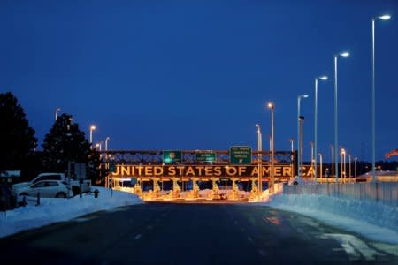 The Lacolle Border crossing into the United States is seen from Lacolle, Quebec, Canada, February 13, 2017. REUTERS/Christinne Muschi