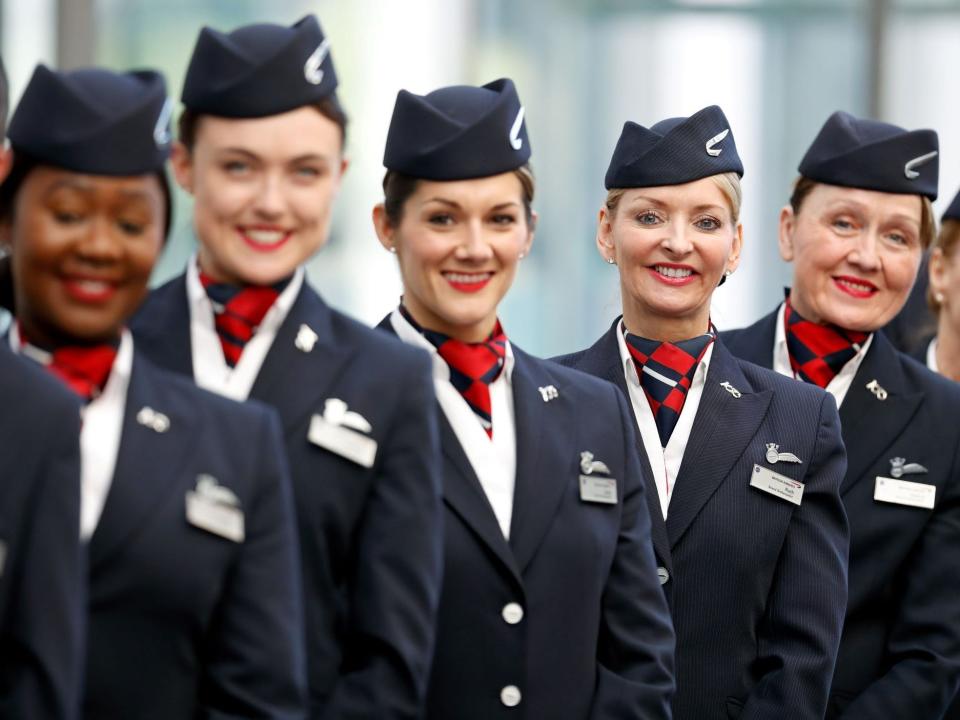 British Airways uniforms from 2003-2023.