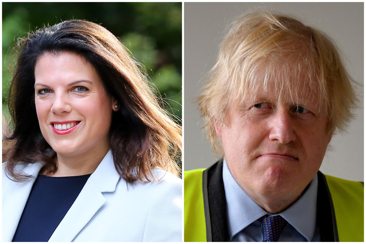 Caroline Nokes has said her former Cabinet colleague Boris Johnson eased the coronavirus lockdown in favour of men. (Getty Images/AP)