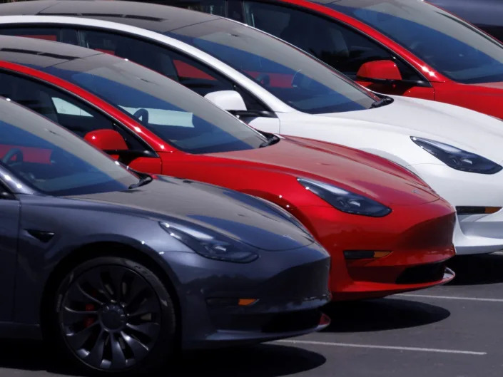 Different Tesla vehicles