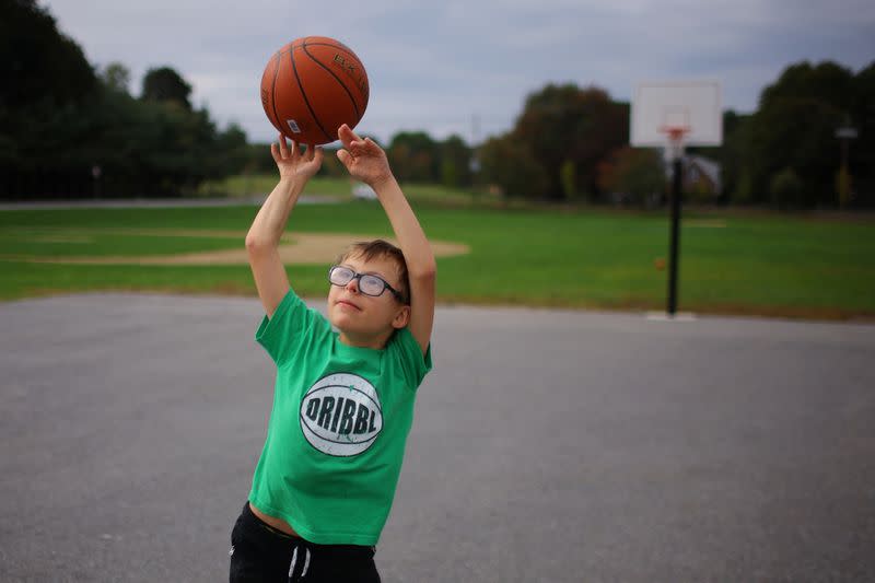 Nine-year-old son Oskar Hillerstrom, who has Down syndrome, lives with his parents in Lexington