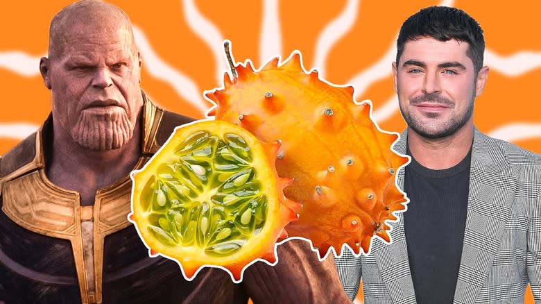 Thanos, Zac Efron, kiwano melon